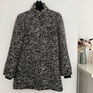 J. Crew Lodge coat in speckled boucle - Size 4 - pre-owned